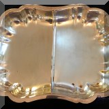 S43. Silverplate divided vegetable dish. - $24 
